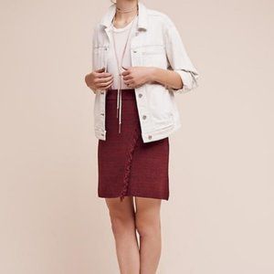 Anthro Maeve Fringe Skirt